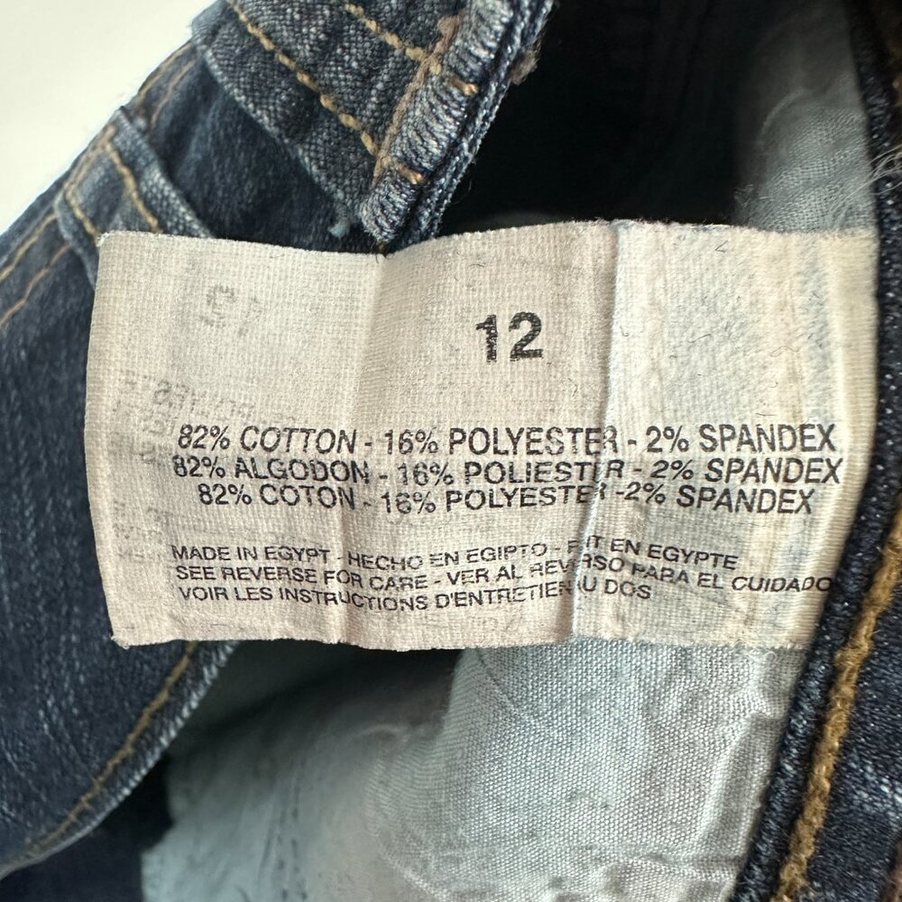 BandolinoBlu Straight Leg Women's size 12 Dark Wash Blue‎ Denim Jeans - Picture 4 of 5